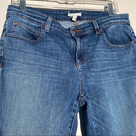 Eileen Fisher Straight Leg Organic Cotton Stretch Jeans, size 8 - Picture 3 of 10